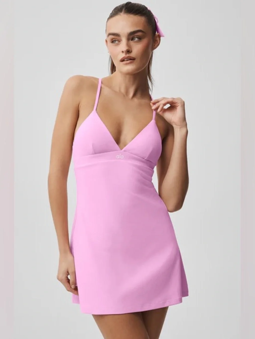 ALO YOGA | ✨NEW✨ Airbrush Splendor Dress in Candy Heart Pink